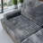 Scandinavian Style Grey Four Seat Compression Sofa