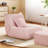 Bean Bag Chair With Ottoman and Pillow, Sofa Big Beanbag Chair For Adults Fireside Bean Bag Lounger Memory Foam Chair For Home, Apartment Or Gaming Venue, Lambswool-133493530
