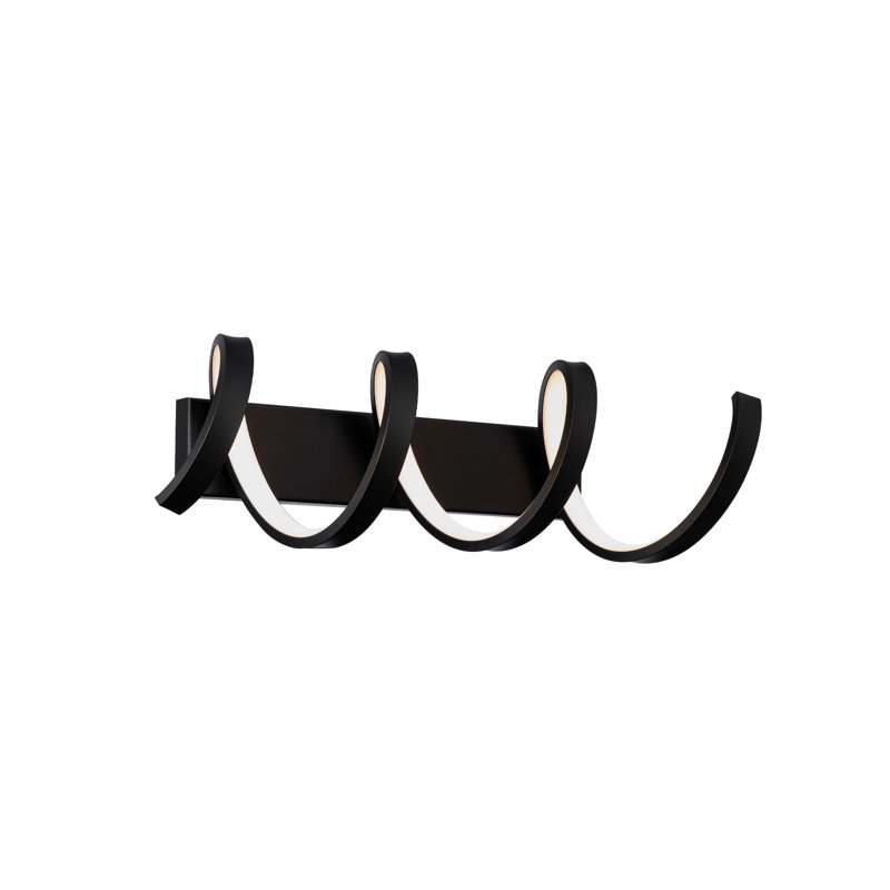 1 - Light LED Bath Bar, Black