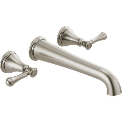 Cassidy Double Handle Wall Mounted Tub Spout Trim