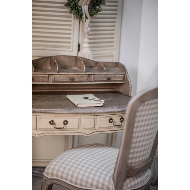85cm Solid Wood Console Table, Ivory