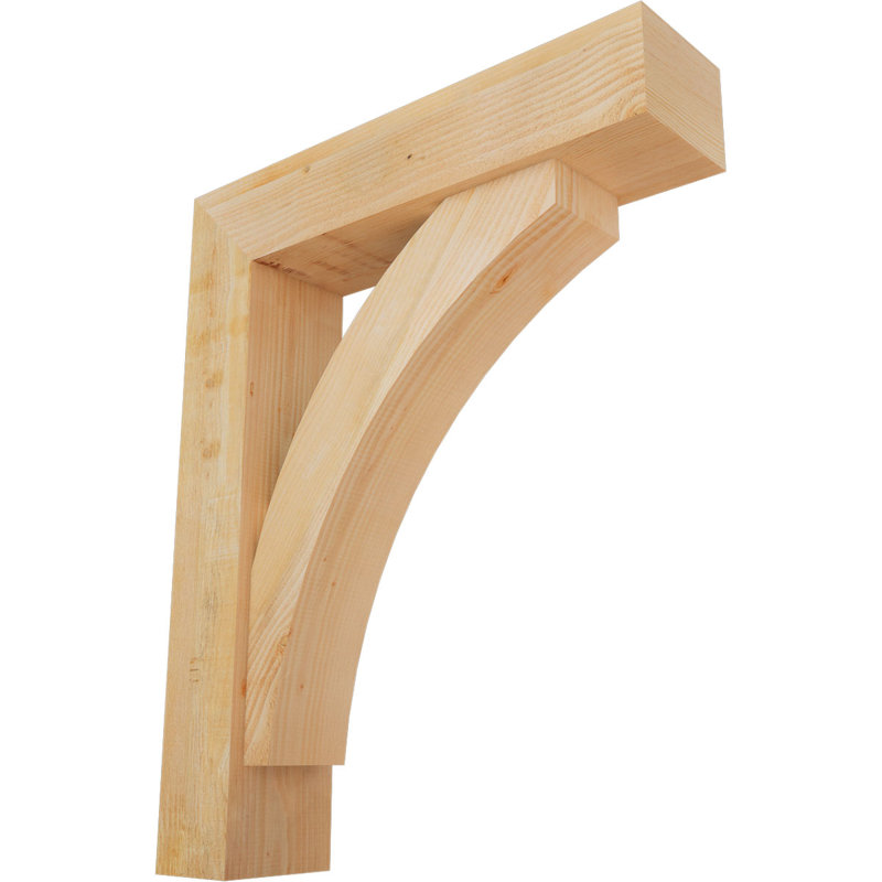 Support de bloc Thorton avec entretoise décalée, 42 x 34, Sapin Douglas de l 8 po (scié brut)