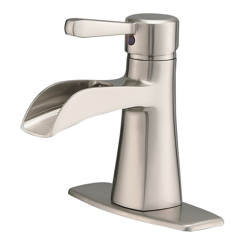 Robinet de salle de bain noir, Nickel brossé