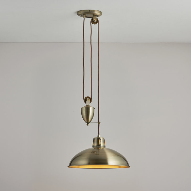 Bartlet 1 - Light Dome Pendant, Antique Brass