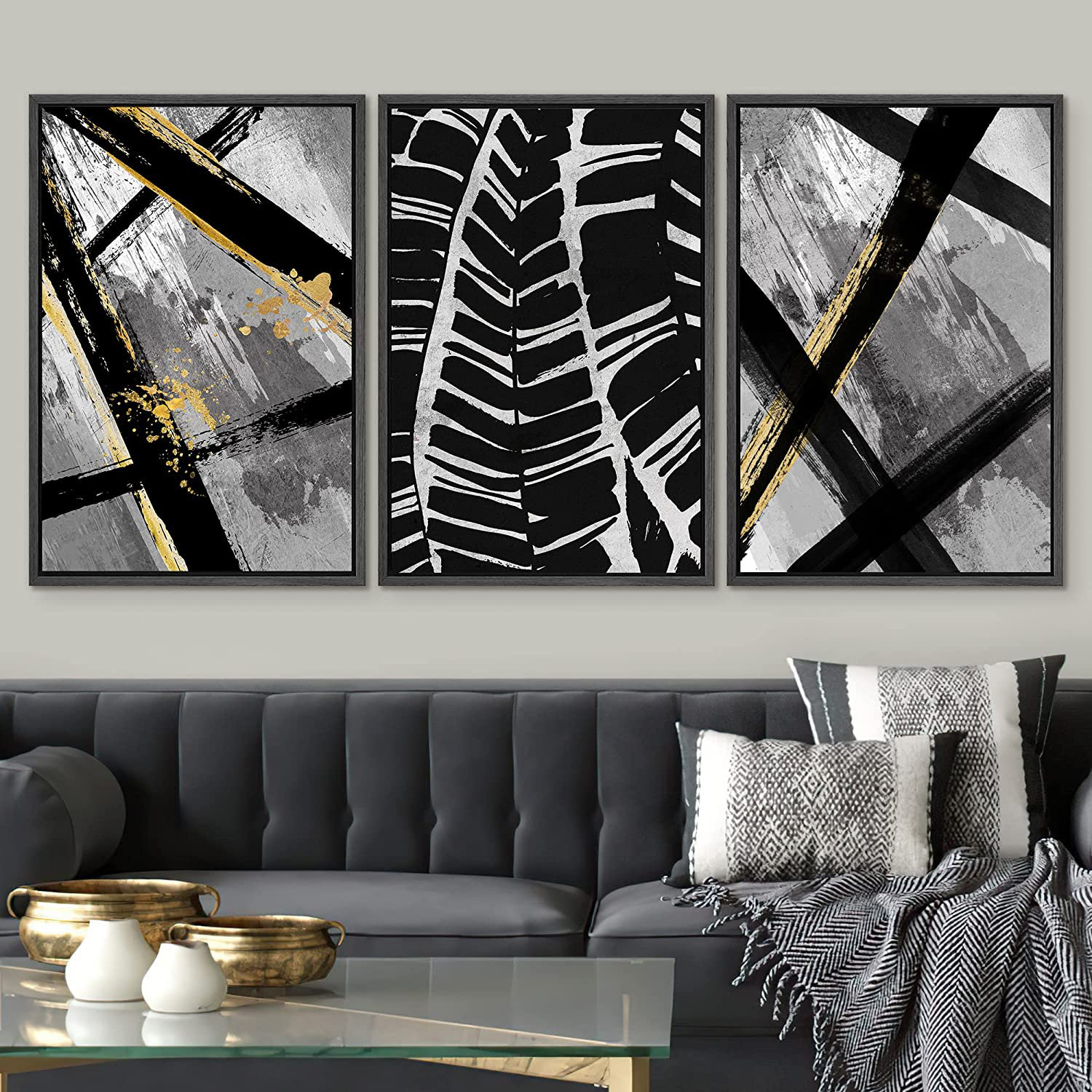 Grunge Skyline Art: Canvas Prints, Frames & Posters