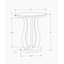 Table d'appoint, côté, bout, table de chevet, lampe, salon, chambre à coucher, miroir transparent, gris, transitionnel