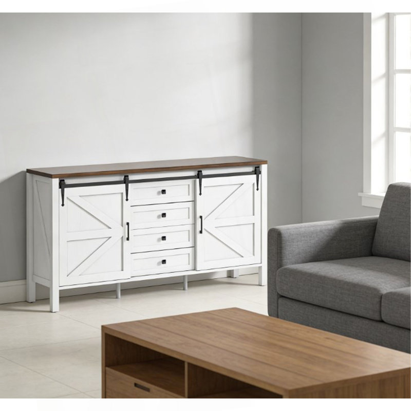 Armoire à café spacieuse, buffet avec tiroirs