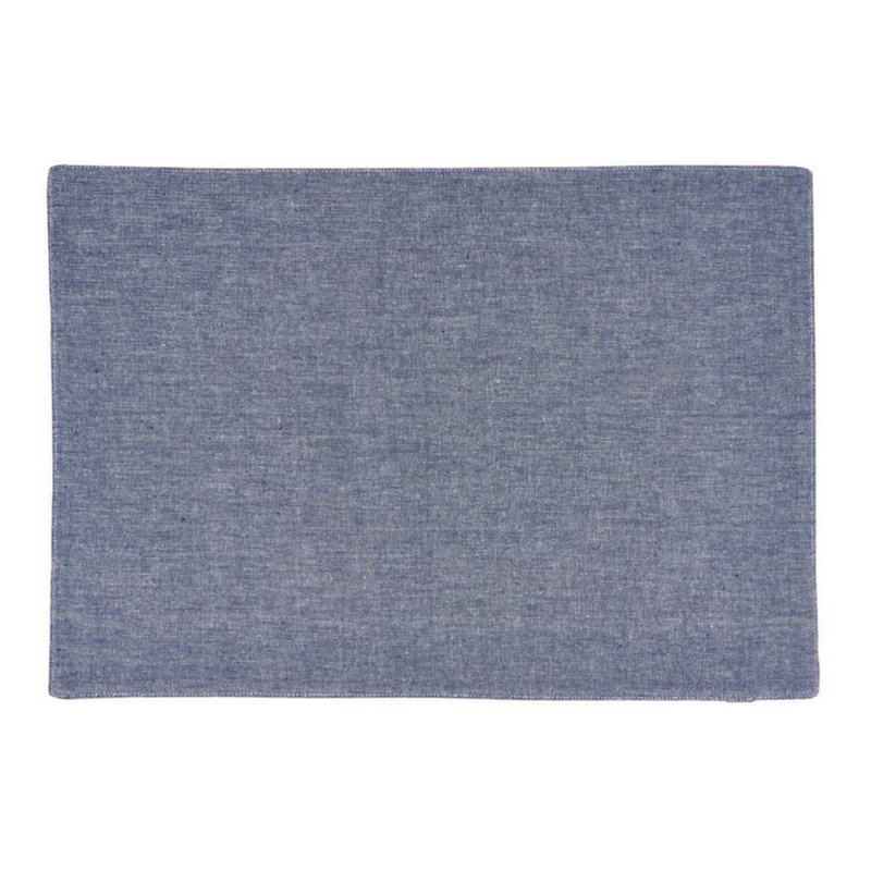 Ensemble de 4 napperons en coton rayé bleu marine American Flag