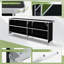 Table de bar pliante portative avec tablettes en aluminium à 2 niveaux-175728309