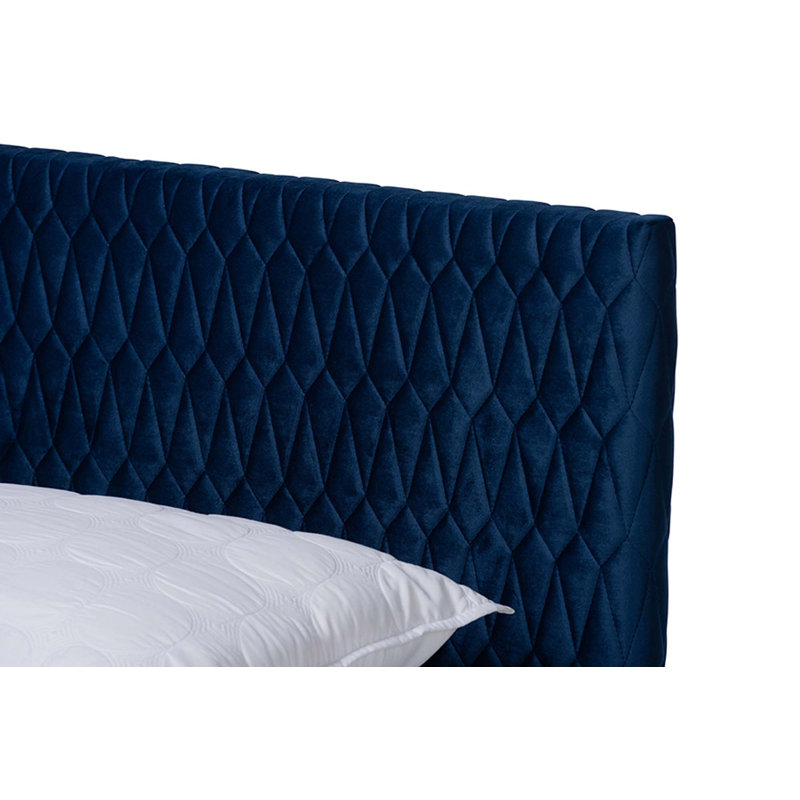 Lit plateforme tapissier Hendley, Grand