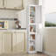 Armoire de rangement en métal 67 po avec 2 portes et 4 tablettes réglables pour la cuisine, la salle à manger et le salon-473433036