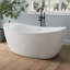 Tidal 31.69 " W Freestanding Soaking Acrylic Bathtub
