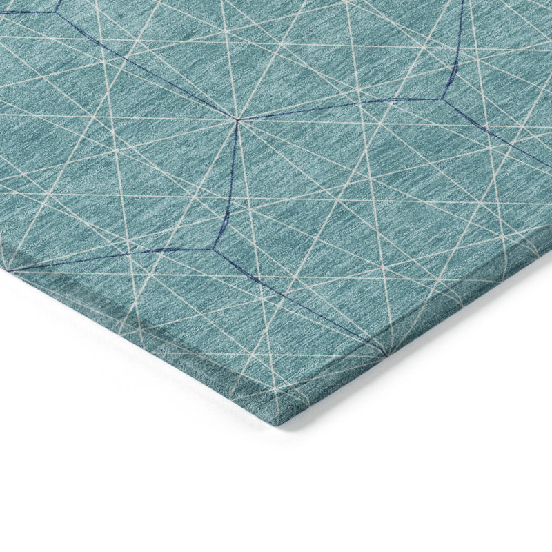 Machine Washable Indoor/Outdoor Chayden ACN987 Rug, Rectangle 2'6" x 3'10"