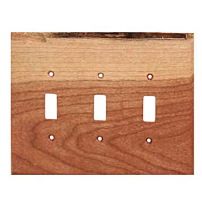 Traditional No Subject 3 - Gang Toggle Light Switch Wall Plate