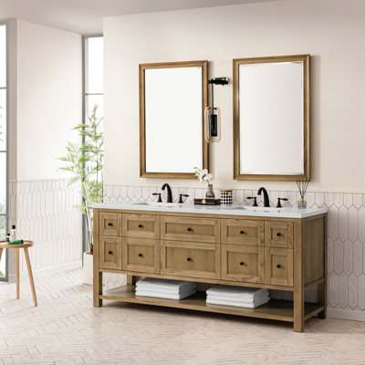 Breckenridge 72'' Double Bathroom Vanity with Top
