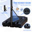 Portable Poolside Basketball Hoop System Basketball Hoop For Pool Height Adjustable 3.1Ft-4.7Ft With 36" Backboard For Indoor Outdoor Use