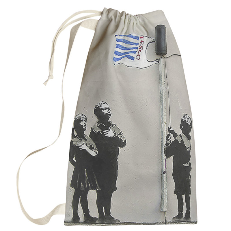 Fabric Laundry Bag with Handles, Small (29" H x 18" W x 1" D)