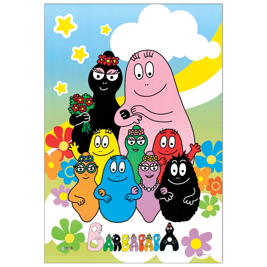 Wandbild Barbapapà, Grafikdruck