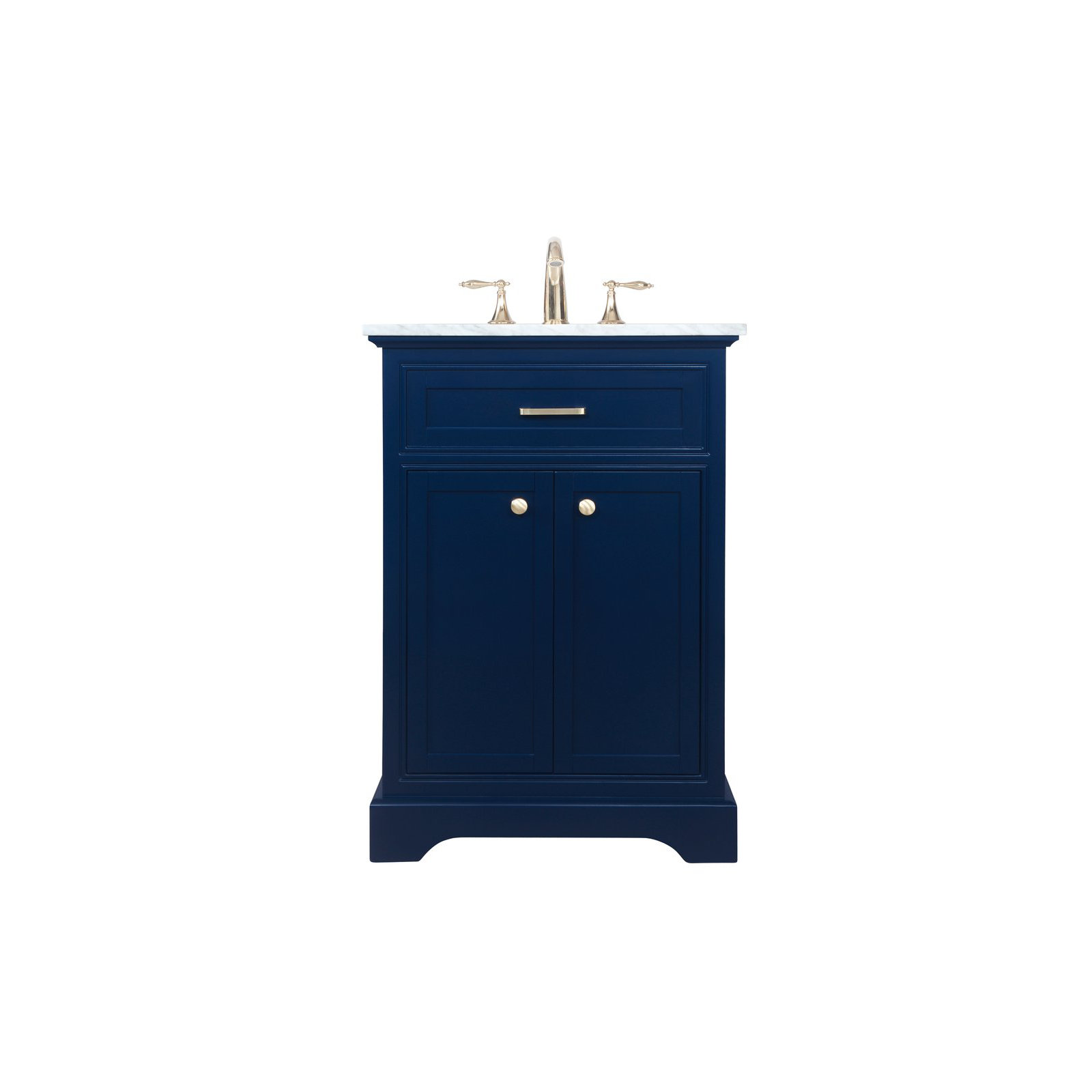 Hermes 24'' Single Bathroom Vanity, Blue