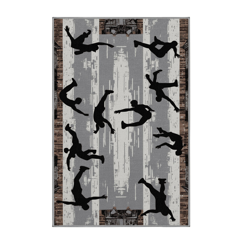 Tapis lavable Parkour Sports, Rectangulaire 8 pi x 12 pi