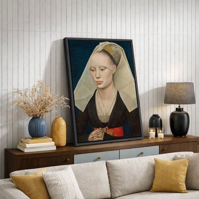 Renaissance Woman Portrait Classic European Artwork, Vintage Lady Museum Style Pictures, Framed Canvas Giclee Print Wall Art
