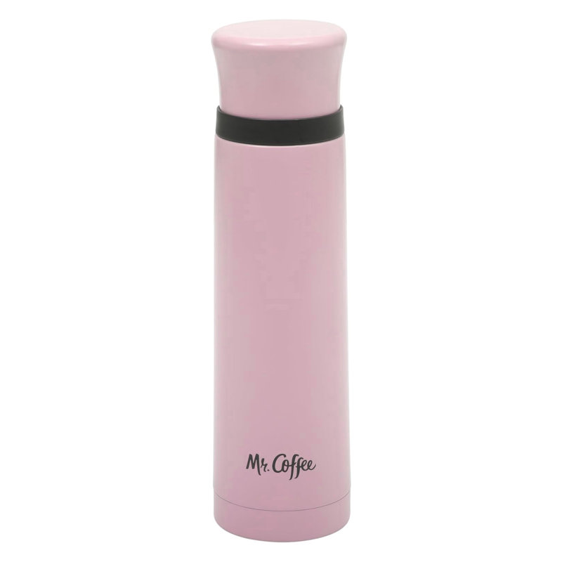 Tasse de voyage à double paroi isotherme en acier inoxydable 23 oz Mr. Coffee, Pink