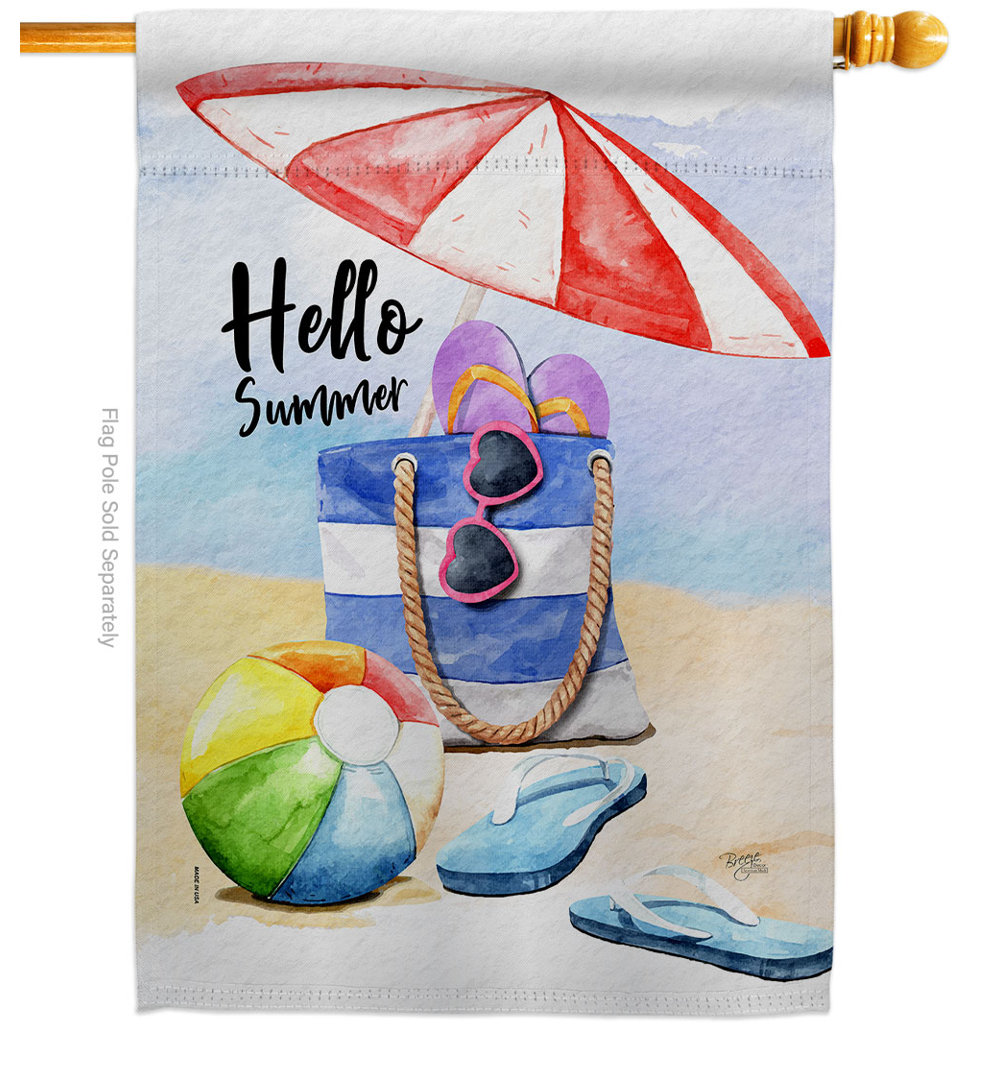 Double Sided 40'' H x 28'' W Polyester House Flag Breeze Decor