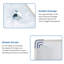 Lavabo pour salle de bain Lavabo de salle de bain rectangulaire en porcelaine blanche