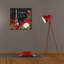 «Epic Graffiti» «Rouge Paris 2 Black» par Katie pertiet, art mural sur toile, 26 po x 26 po