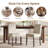Parsons Tufted Dining Chairs, Diamond Button High Back Fabric Cushion, Solid Rubberwood Legs-129678034