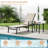 2-Piece Outdoor Aluminum Chaise Lounge and Side Table Set with 3D Double-Layer Textilene