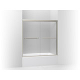 Gradient 59.63" W x 58.06" H Double Sliding Bath Door with CleanCoat® Technology