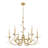 Parra Gold Leaf 6 Light Chandelier-123222959