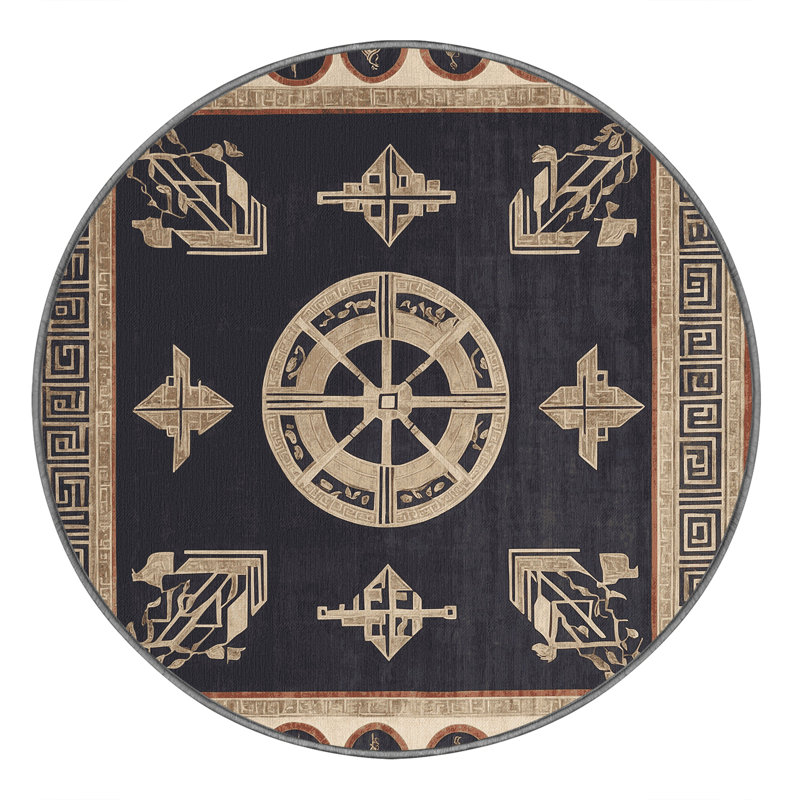 Corinthian Coil Rug, Round 6'