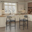 Ensemble de 2 tabourets de bar modernes - hauteur 29,75 po, capacité de 265 lb.-1149897639-1149897638