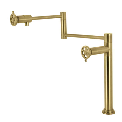 Kingston Brass Fuller Two-Handle 1-Hole Deck Mount Pot Filler Faucet