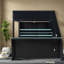 Lit mezzanine en bois compact avec bureau multifonctionnel de style bleu moderne