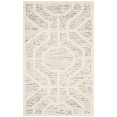 Deedgra Hand Tufted Wool Geometric Rug