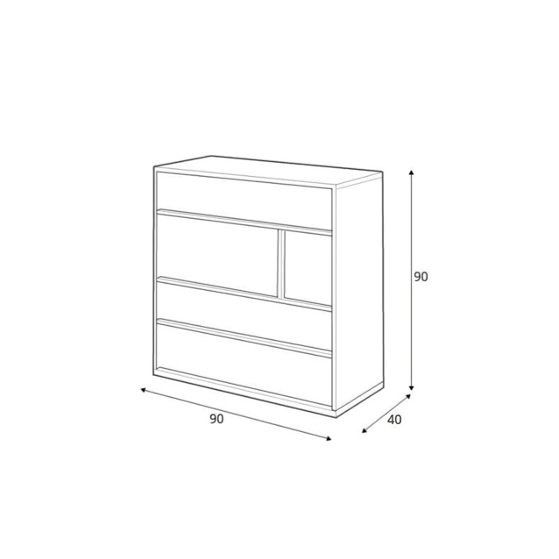 Stancil 90cm W 4 - Drawer Chest of Drawers