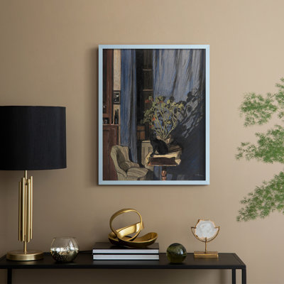 «Vintage Portrait Print C III», reproduction encadrée - bois massif