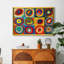 Color Study: Squares with Concentric Cercles, 1913 - Wassily Kandinsky - Toile encadrée sur mesure-322087169-322087171-322087185