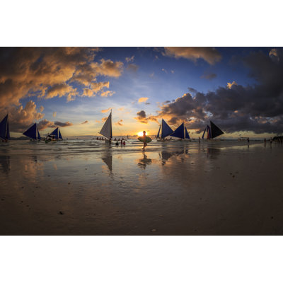 Boracay Sunset - Wrapped Canvas Print