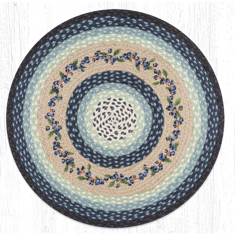 Tapis à surface imprimée bleuet vine