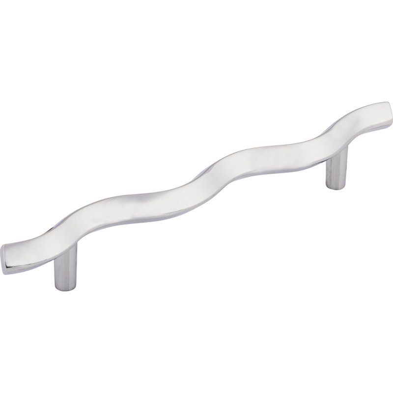 Wave Polished Chrome 7 1/4" Bar Pull with Mounting Hardware
