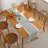 Polyester Farmhouse Table Runner With Tassel-1789668017