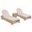 Ensemble de 5 chaises longues d'extérieur en corde-372233430