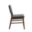 2 chaises d'appoint en velours côtelé et noyer gris - coussins de siège et de dossier rembourrés, style scandinave, densité de mousse D24, revêtement en placage de bois, largeur de 19 po, profondeur de 17 po, capacité de poids maximale de 220 lb-2113507986
