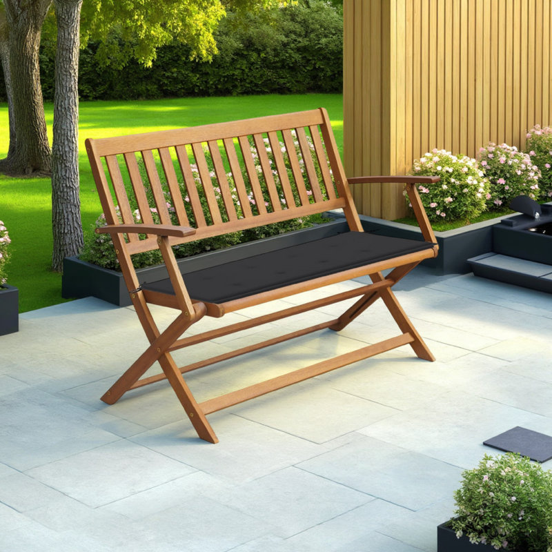 Banc de jardin en bois Jye, Vert