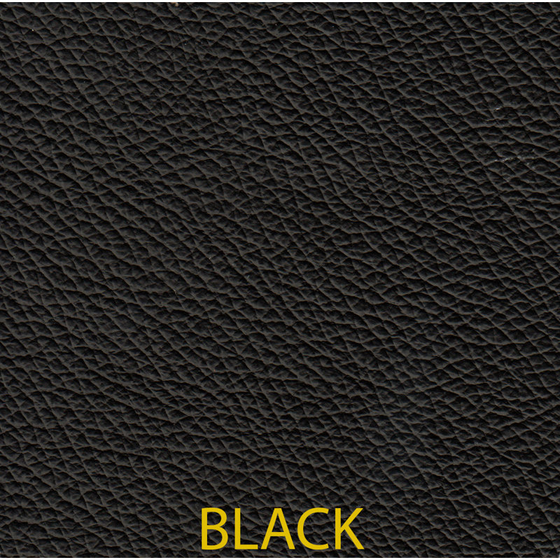 Ensemble de salon en cuir véritable 2 pièces Deboer, Cuir synthétique noir