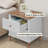 Woody 2 Drawer Wood Nightstand, Bedside Table with Storage Drawers, Compact Night Stand for Bedroom, End Table or Side Table for Living Room, 15.7" D x 18.9" W x 21.4" H